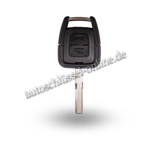 Autoschlüsselgehäuse geeignet für Opel mit 2 Tasten und HU43 (Aftermarket Produkt)