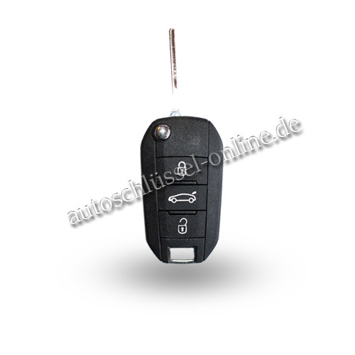 Autoschlüssel geeignet für Citroen mit 3 Tasten ID49-1E und HU83 (Aftermarket Produkt)