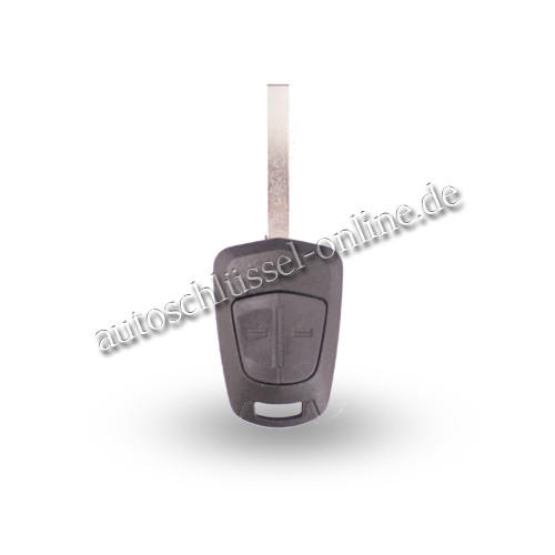Autoschlüsselgehäuse geeignet für Opel mit 2 Tasten und HU100 (Aftermarket Produkt)