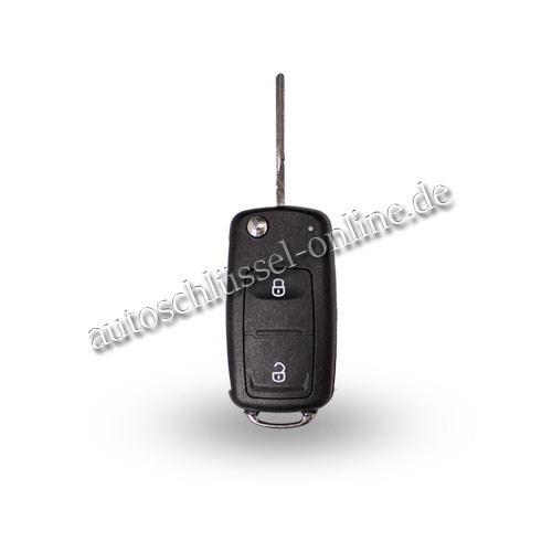 Autoschlüssel geeignet für Volkswagen mit 2 Tasten ID88 und HU66 (Aftermarket Produkt)