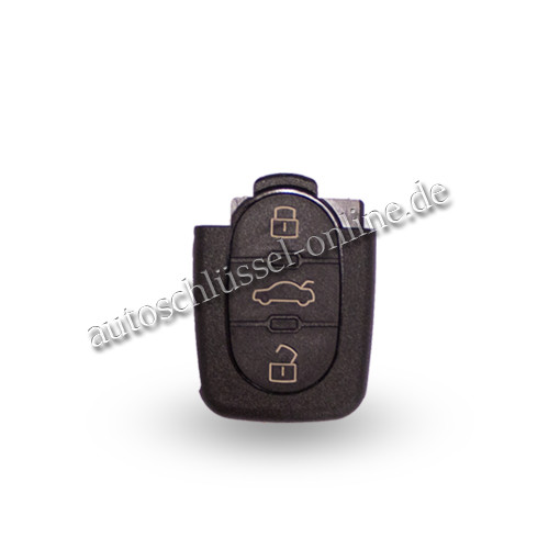 Autoschlüsselgehäuse geeignet für Audi mit 3 Tasten (Aftermarket Produkt)