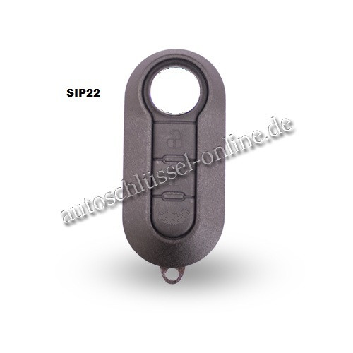 Autoschlüssel geeignet für Fiat 3 Tasten mit ID48 und SIP22 (Aftermarket Produkt)