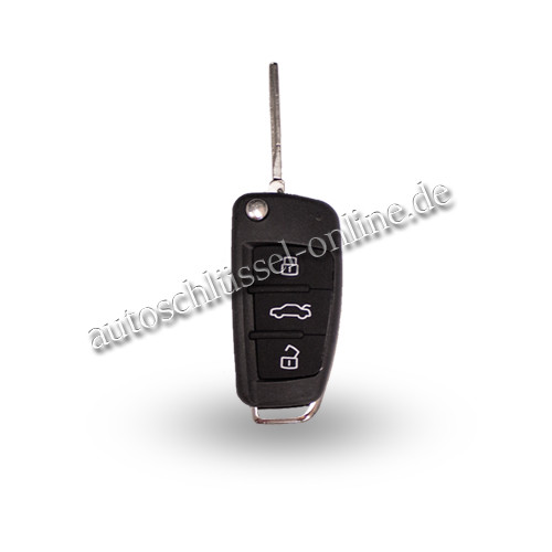 Autoschlüssel geeignet für Audi mit 3 Tasten ID88 und HU66 keyless (Aftermarket Produkt)