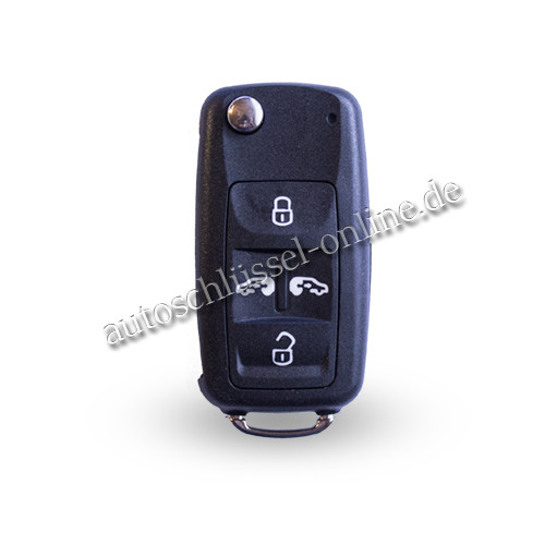Autoschlüssel geeignet für VW mit 4+1 Tasten ID48-A1 und HU66 (Aftermarket Produkt)