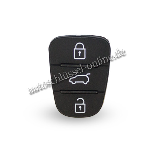 Drückpad geeignet für Hyundai mit 3 Tasten für 9.1-0386 (Aftermarket Produkt)