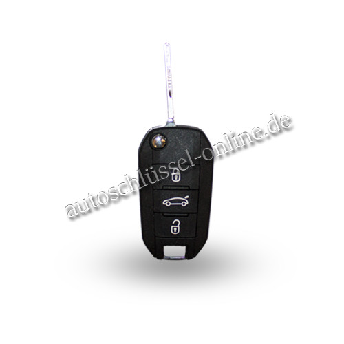 Autoschlüssel geeignet für Peugeot mit 3 Tasten ID46 und HU83 (Aftermarket Produkt)