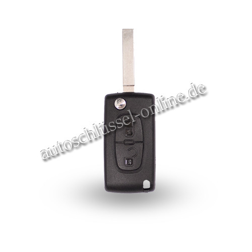 Autoschlüssel geeignet für Citroen 2 Tasten mit ID46 und HU83 (Aftermarket Produkt)