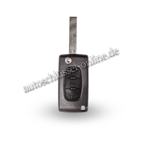 Autoschlüssel geeignet für Citroen 3 Tasten mit ID46 und HU83 (Aftermarket Produkt)