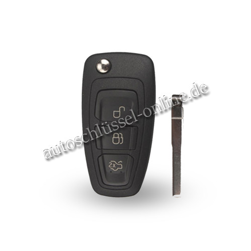 Autoschlüssel geeignet für Ford 3 Tasten mit ID6E und HU101 (Aftermarket Produkt)