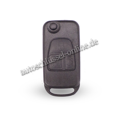 Autoschüsselgehäuse geeignet für Mercedes 3 Tasten mit HU144 (Aftermarket Produkt)