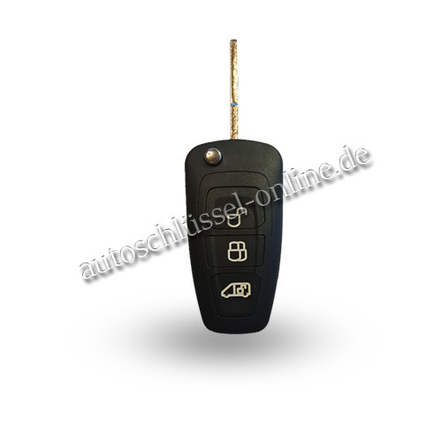 Autoschlüssel geeignet für Ford 3 Tasten mit ID6E-80 und HU101 (Aftermarket Produkt)