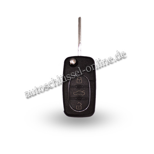 Autoschlüssel geeignet für Audi mit 3 Tasten ID48 und HU66 (Aftermarket Produkt)