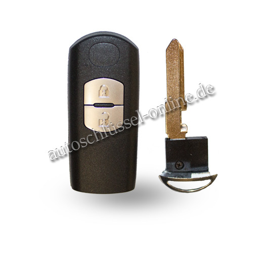 Autoschlüssel geeignet für Mazda 2 Tasten mit ID47 und Maz24R (Aftermarket Produkt)